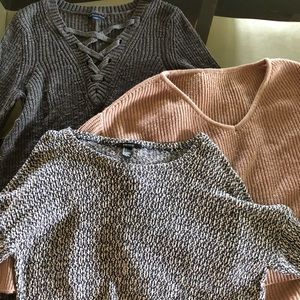 Three sweaters for $15!